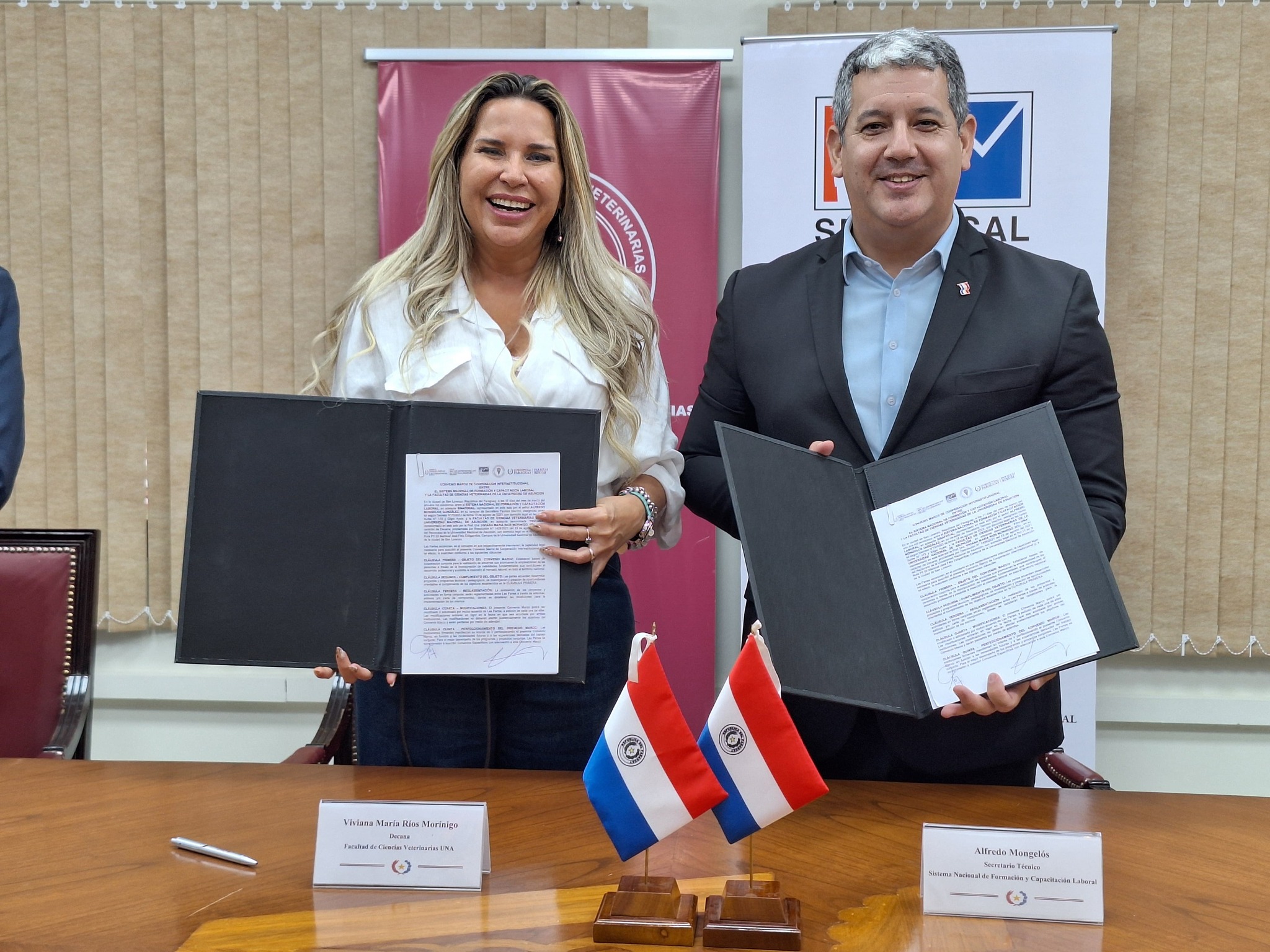 ALIANZA ESTRATÉGICA ENTRE FCV-UNA Y SINAFOCAL BUSCA FORTALECER LA CAPACITACIÓN LABORAL