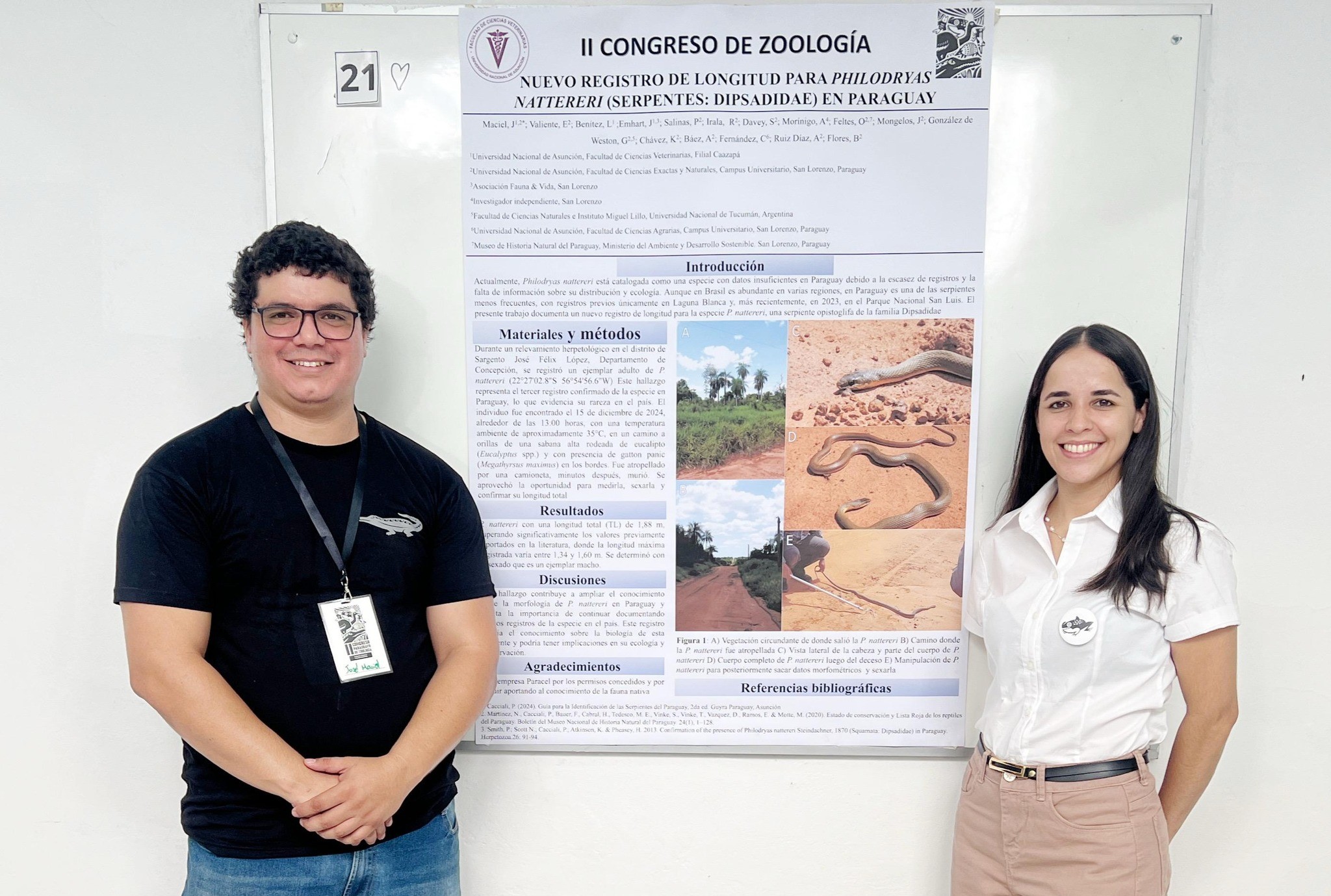 DOCENTES DE LA FCV UNA – CAAZAPÁ PRESENTAN INVESTIGACIONES SOBRE SERPIENTES EN EL II CONGRESO DE ZOOLOGÍA