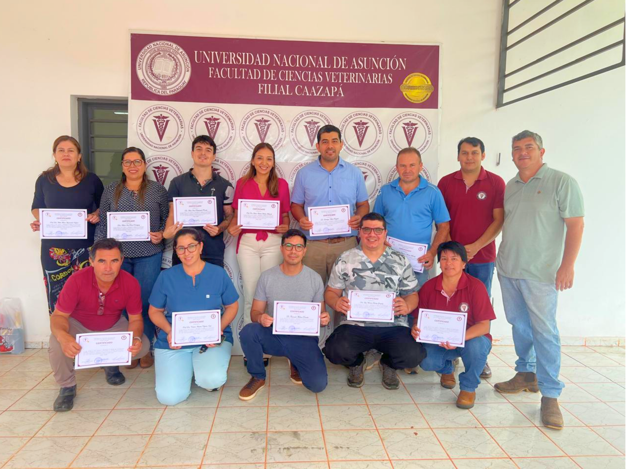 FCV-UNA FILIAL CAAZAPÁ CELEBRÓ LA CULMINACIÓN DEL DIPLOMADO EN INVESTIGACIÓN CIENTÍFICA