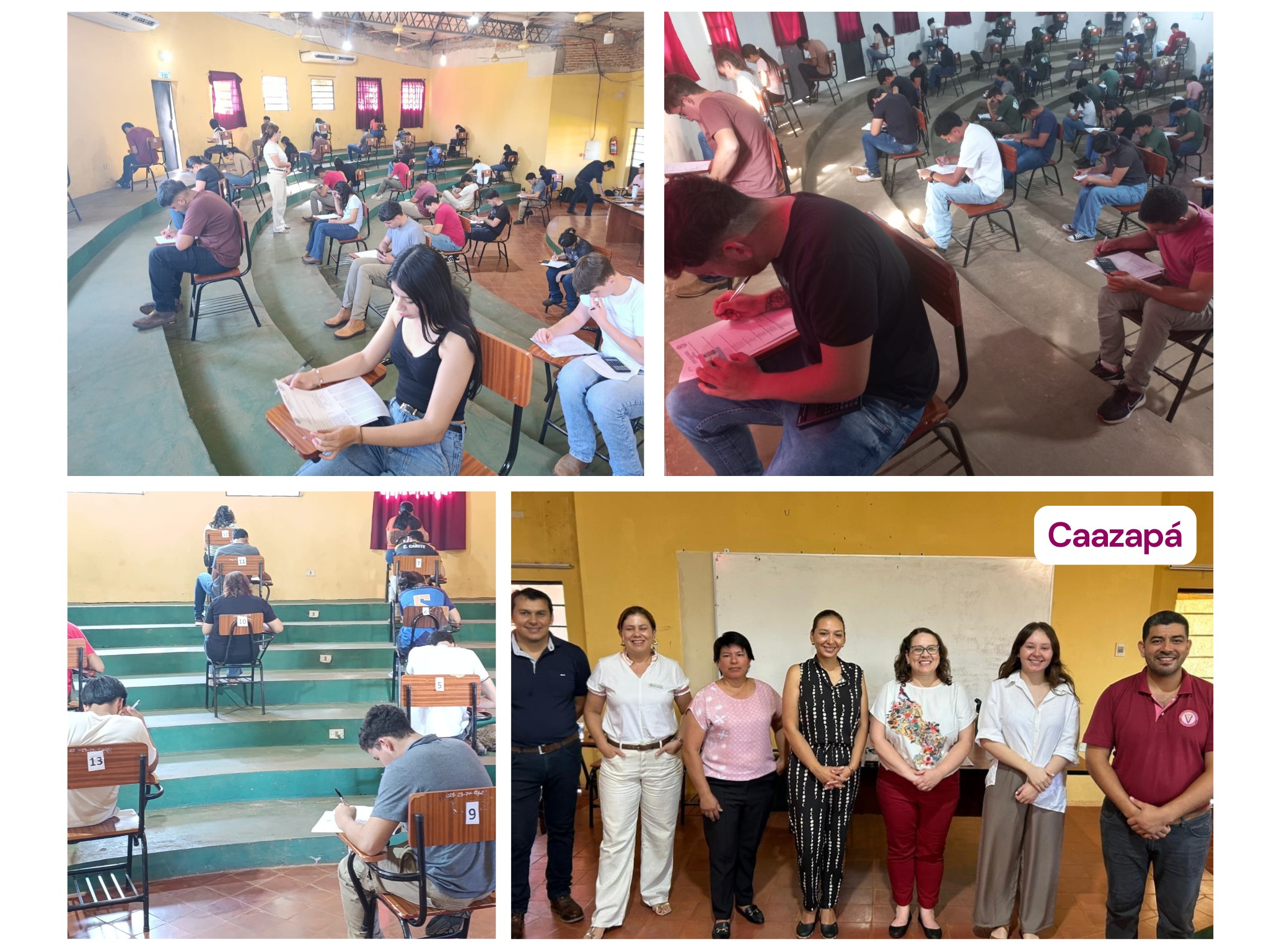 POSTULANTES RINDEN EXÁMENES DE ADMISIÓN EN TODAS LAS FILIALES DE LA FCV UNA