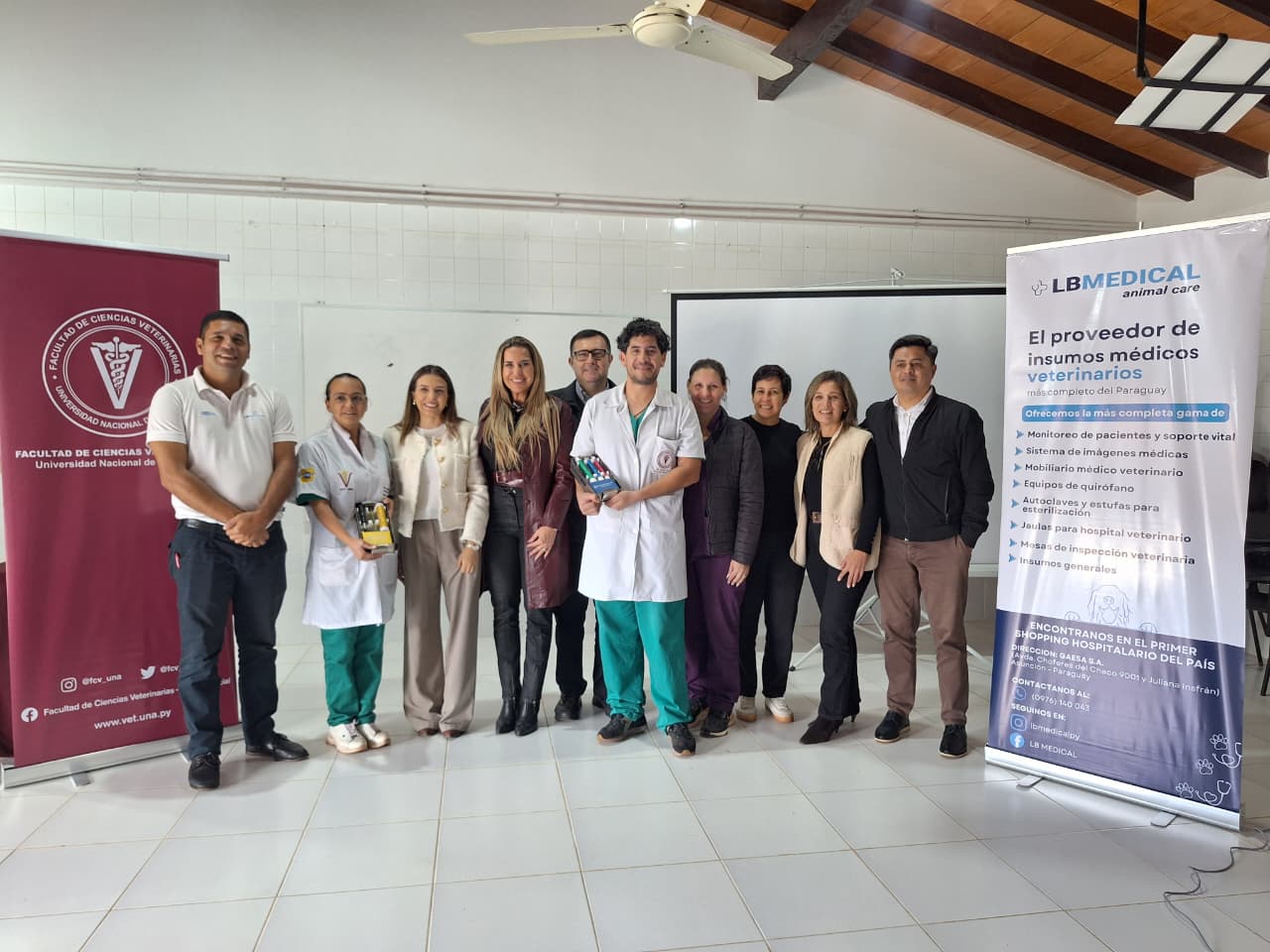HOSPITAL VETERINARIO DE LA FCV UNA RECIBE EQUIPOS QUIRÚRGICOS DONADOS POR LB MEDICAL ANIMAL CARE