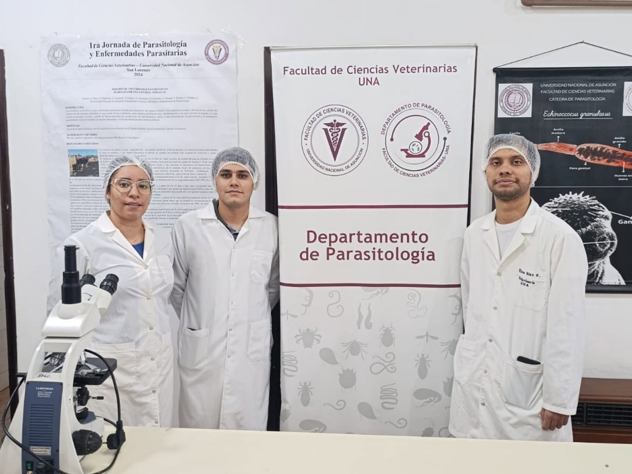ESTUDIANTES DE GRADO FINALIZARON PASANTÍAS EN EL DEPARTAMENTO DE PARASITOLOGÍA DE LA FCV UNA