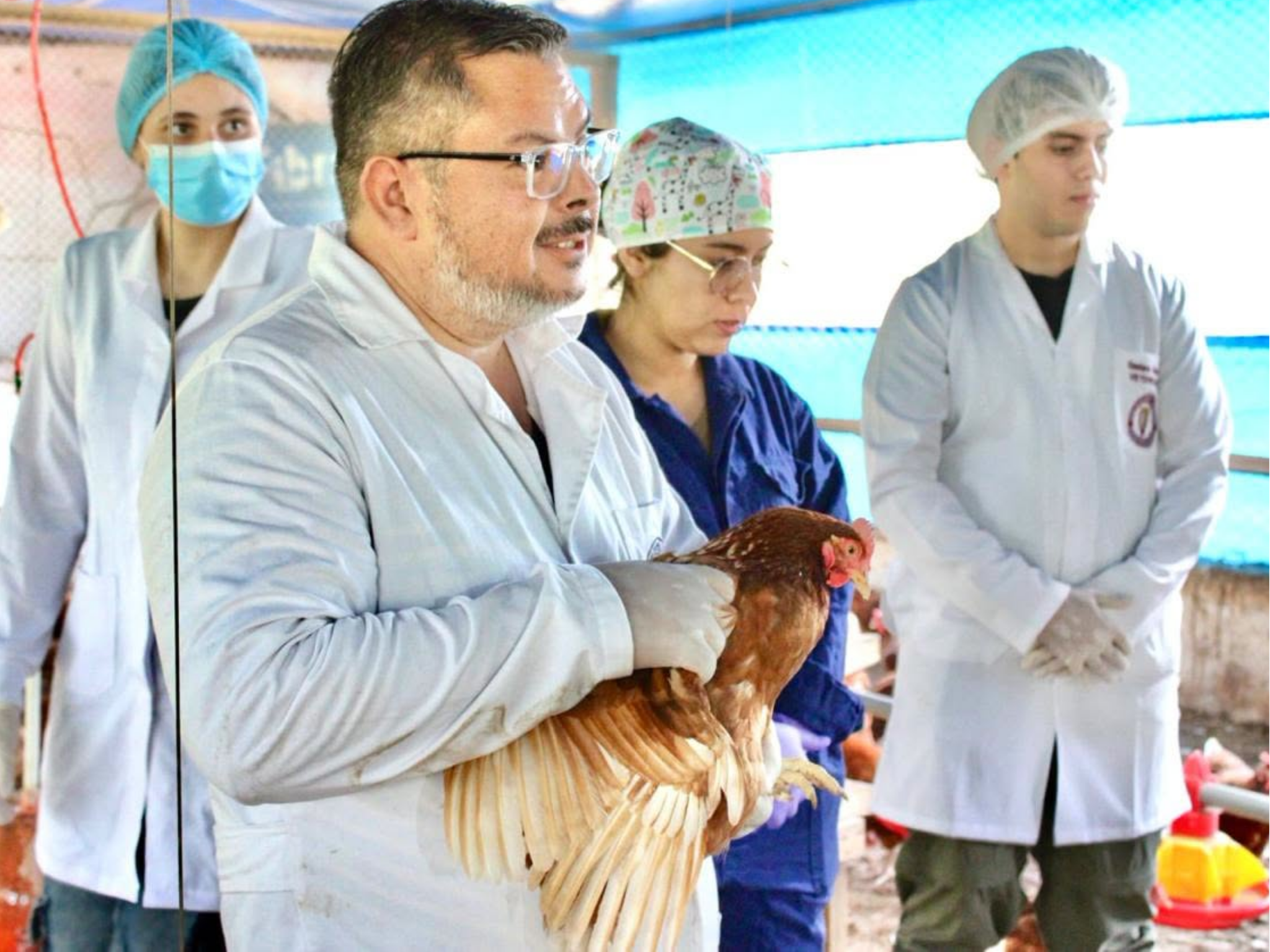 ESTUDIANTES DE LA FCV UNA REALIZARON VISITA TÉCNICA A LA DIVISIÓN DE AVICULTURA