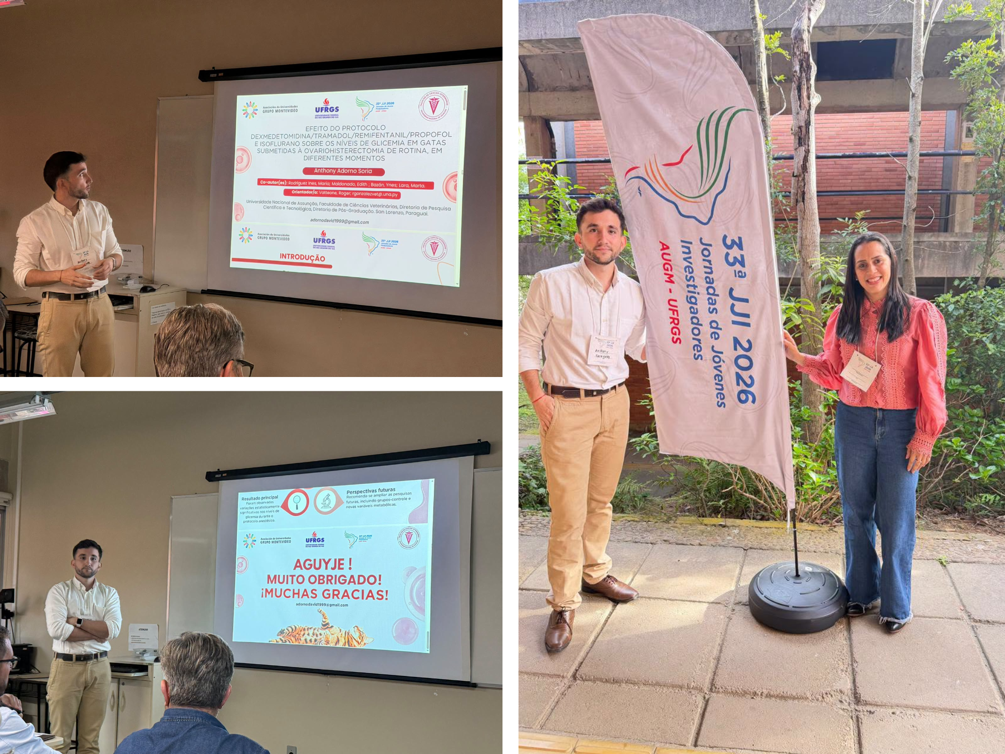 LA FCV-UNA PARTICIPA EN LAS 33.ª JORNADAS DE JÓVENES INVESTIGADORES DE LA AUGM EN BRASIL